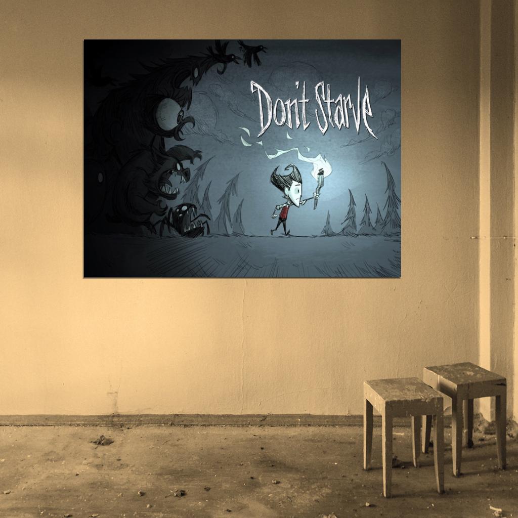 Don't Starve Wilson Higgsbury Video Game Art Wall Art Print Poster