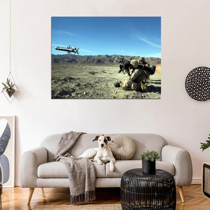 FGM-148 Javelin US Army Soldier War Military Wall Art Print Poster