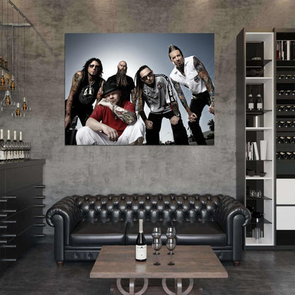 Five Finger Death Punch FFDP 5FDP Groove Metal Rock Band Music Wall Art Print Poster