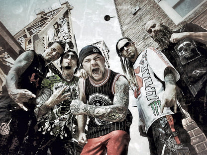 Five Finger Death Punch FFDP 5FDP Art Groove Metal Rock Band Music Wall Art Print Poster