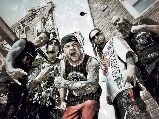Five Finger Death Punch FFDP 5FDP Art Groove Metal Rock Band Music Wall Art Print Poster