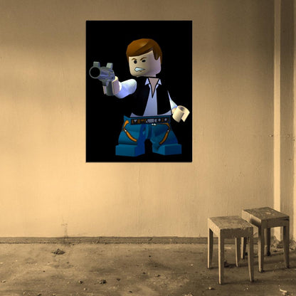 Han Solo LEGO Star Wars Cool Art Wall Art Print Poster