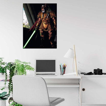 Kai Hudorra Bothan Jedi Master Star Wars Art Lightsaber Wall Art Print Poster