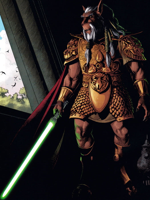 Kai Hudorra Bothan Jedi Master Star Wars Art Lightsaber Wall Art Print Poster