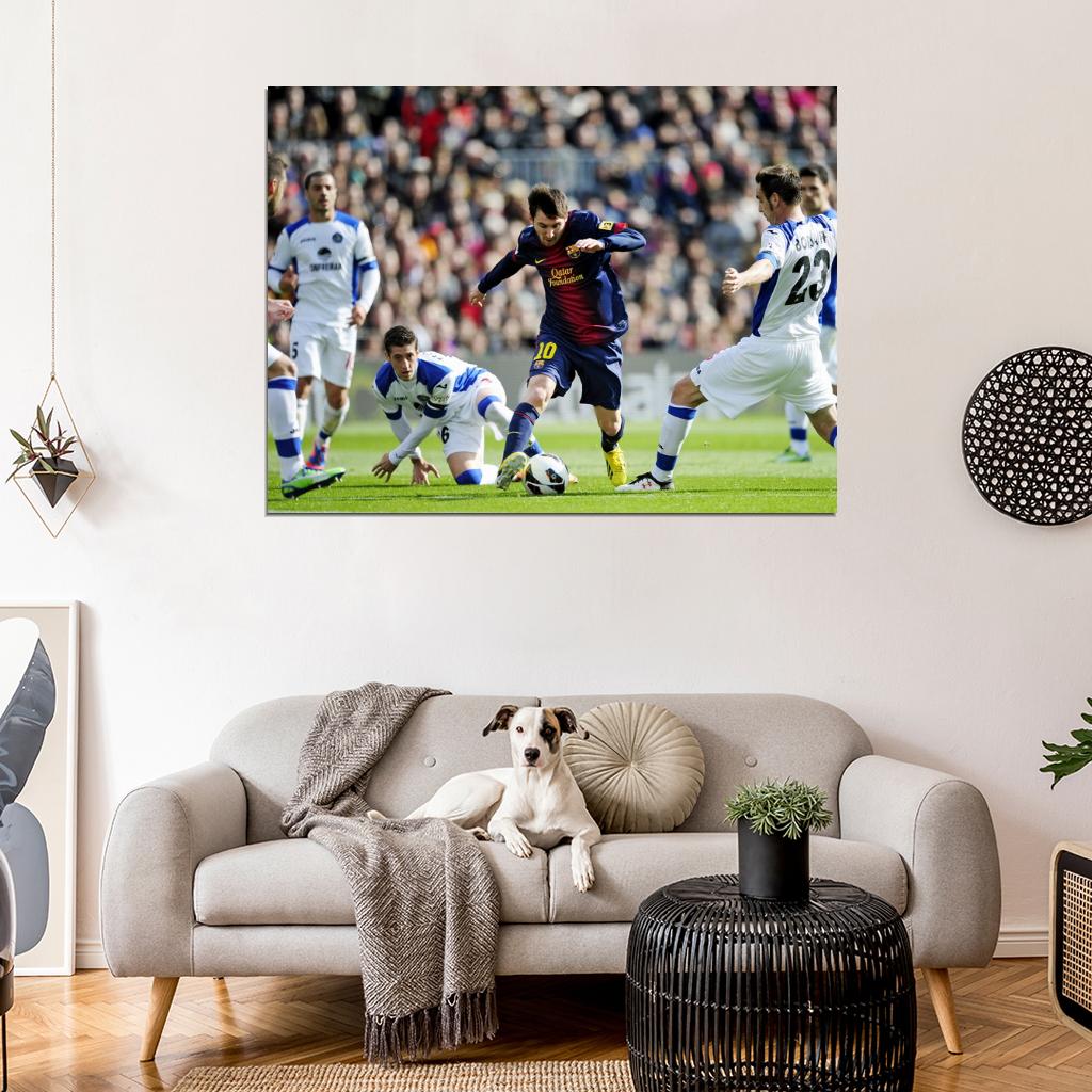 Lionel Messi Leo FC Camp Nou Wall Art Print Poster