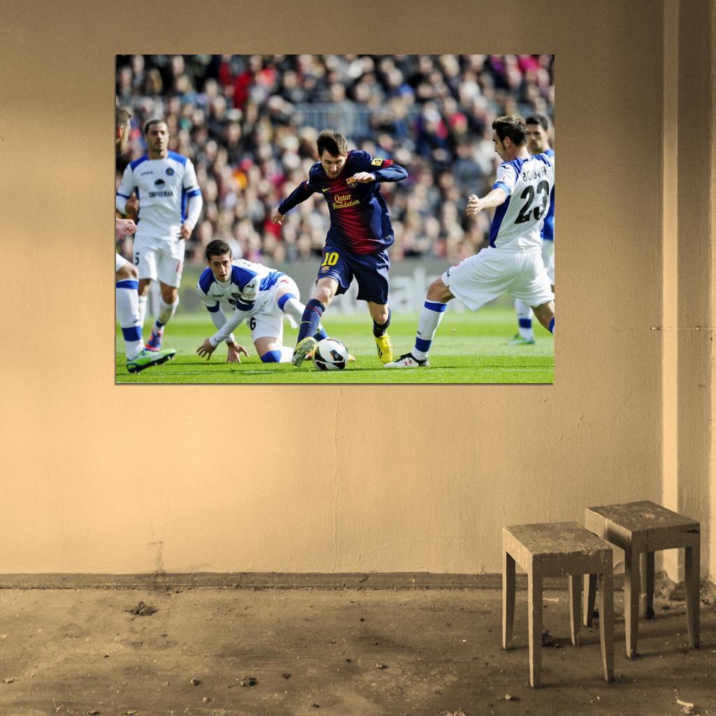 Lionel Messi Leo FC Camp Nou Wall Art Print Poster