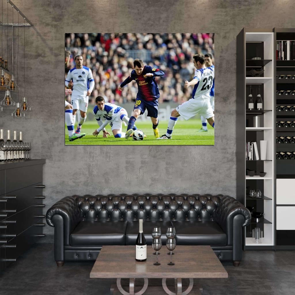 Lionel Messi Leo FC Camp Nou Wall Art Print Poster