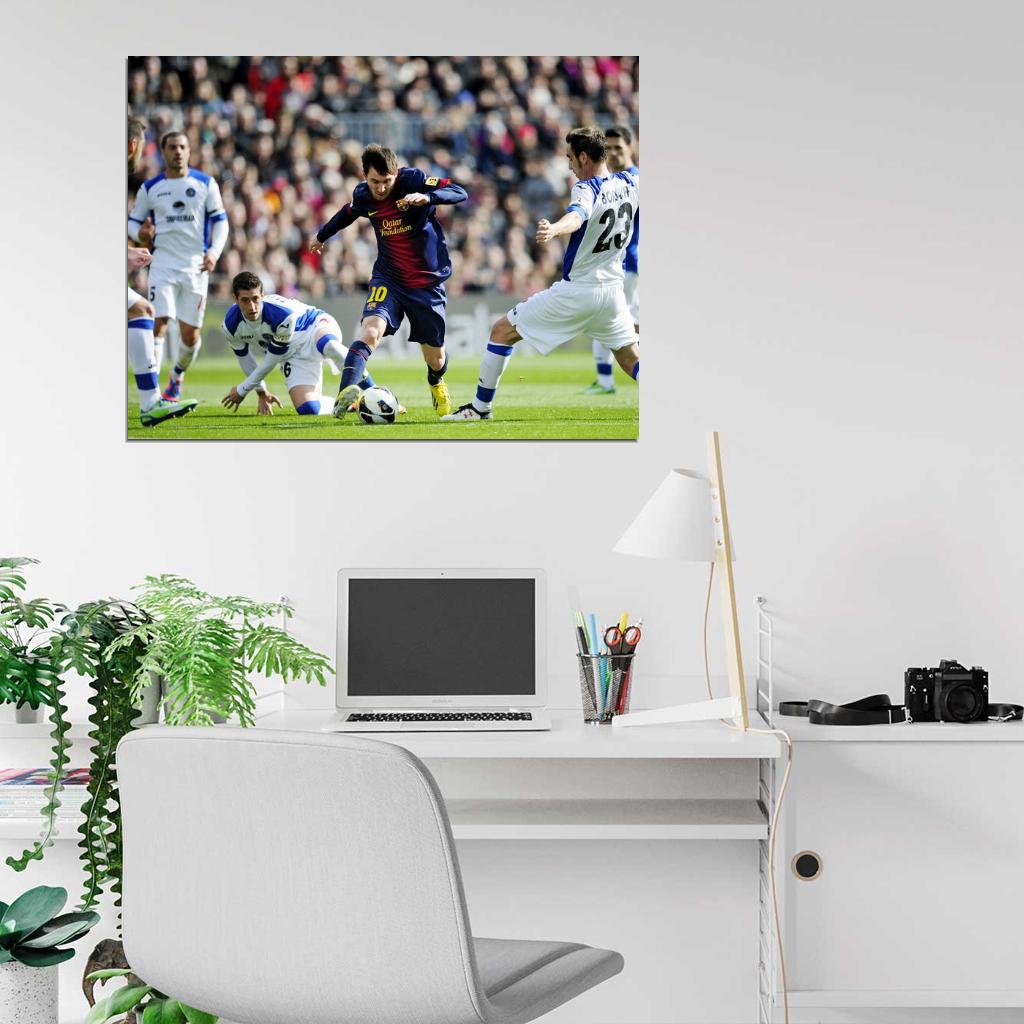 Lionel Messi Leo FC Camp Nou Wall Art Print Poster