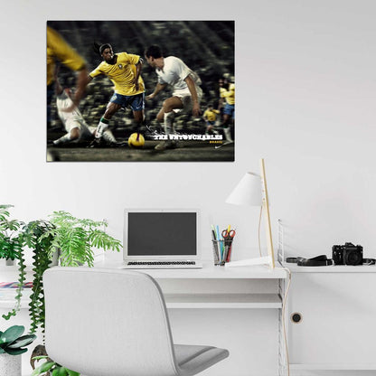 Ronaldinho Brazil Ronaldo de Assis Moreira Football Soccer Wall Art Print Poster