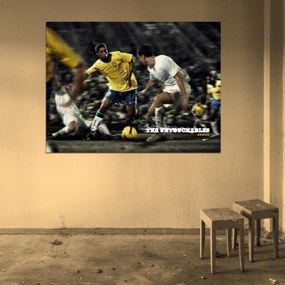 Ronaldinho Brazil Ronaldo de Assis Moreira Football Soccer Wall Art Print Poster