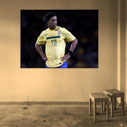 Ronaldinho Brazil Ronaldo de Assis Moreira Football Soccer Wall Art Print Poster