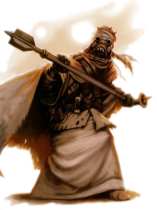 Tusken Raider Sand People Tatooine Star Wars Art Wall Art Print Poster