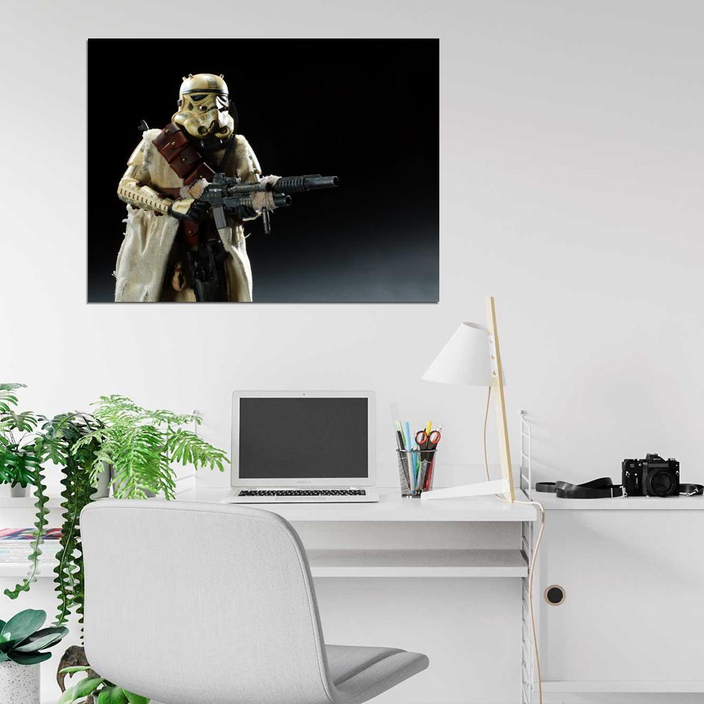 Tusken Sandtrooper Stormtrooper Raider Tatooine Star Wars Art Wall Art Print Poster