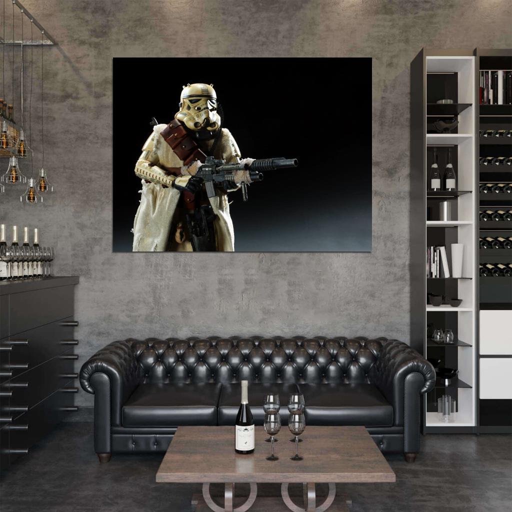 Tusken Sandtrooper Stormtrooper Raider Tatooine Star Wars Art Wall Art Print Poster