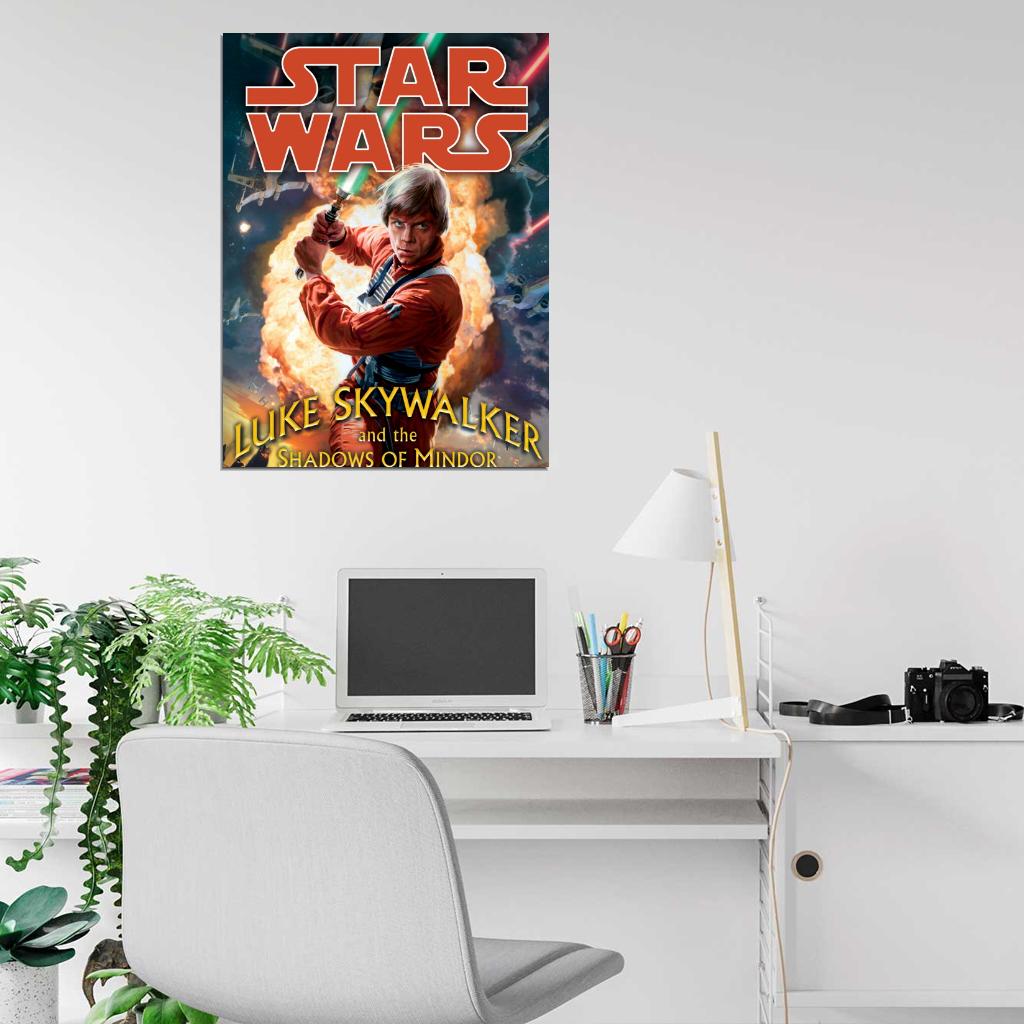 Luke Skywalker Jedi Lightsaber Star Wars Art Wall Art Print Poster