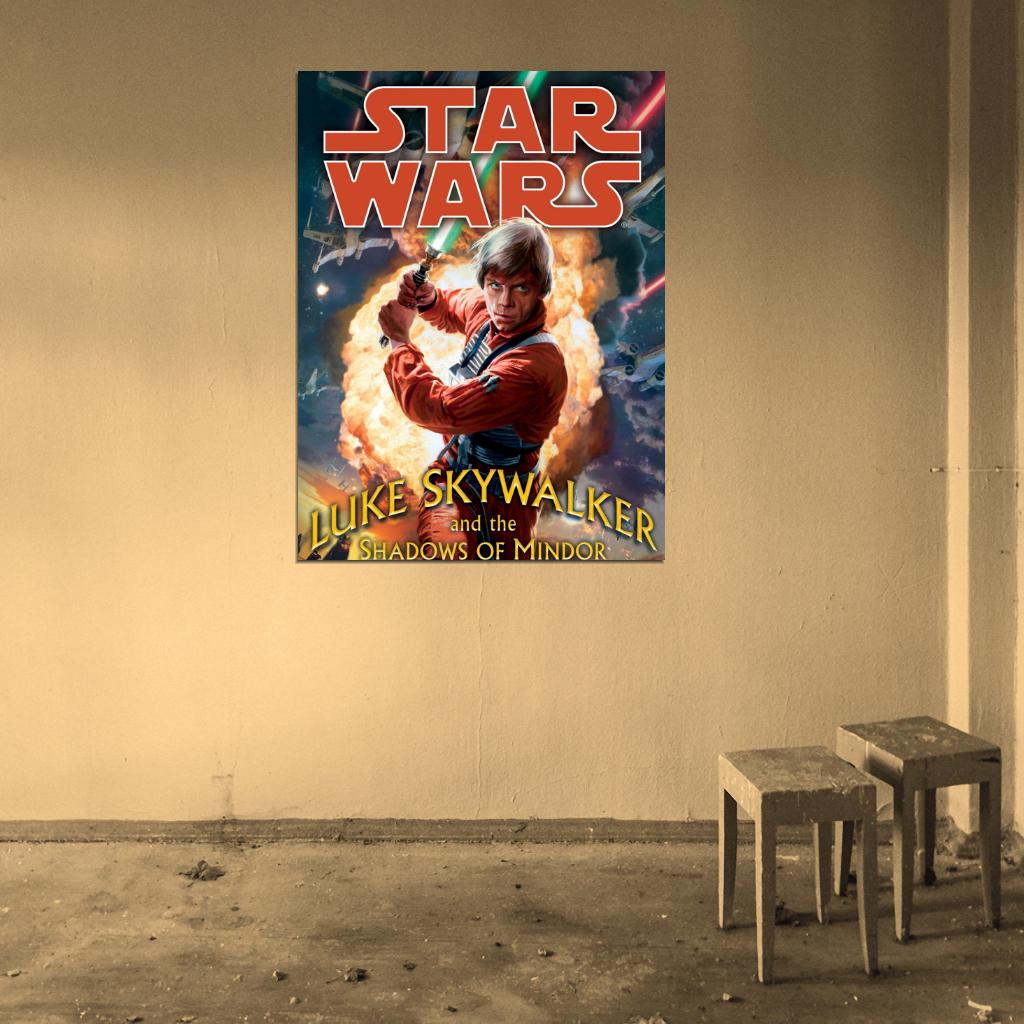Luke Skywalker Jedi Lightsaber Star Wars Art Wall Art Print Poster