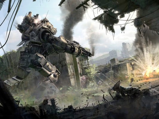 Titanfall Video Game Art Mech Battle Wall Art Print Poster