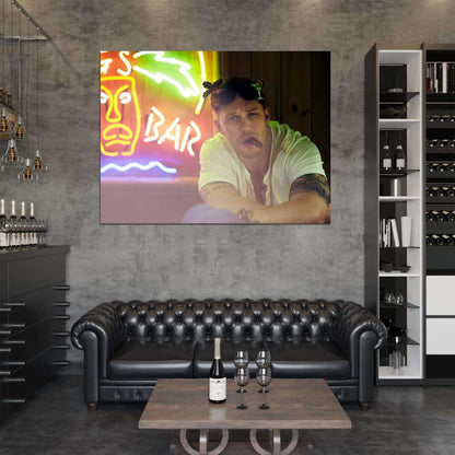 Tom Hardy Smoking Movie Actor Hot Wall Art Print Poster
