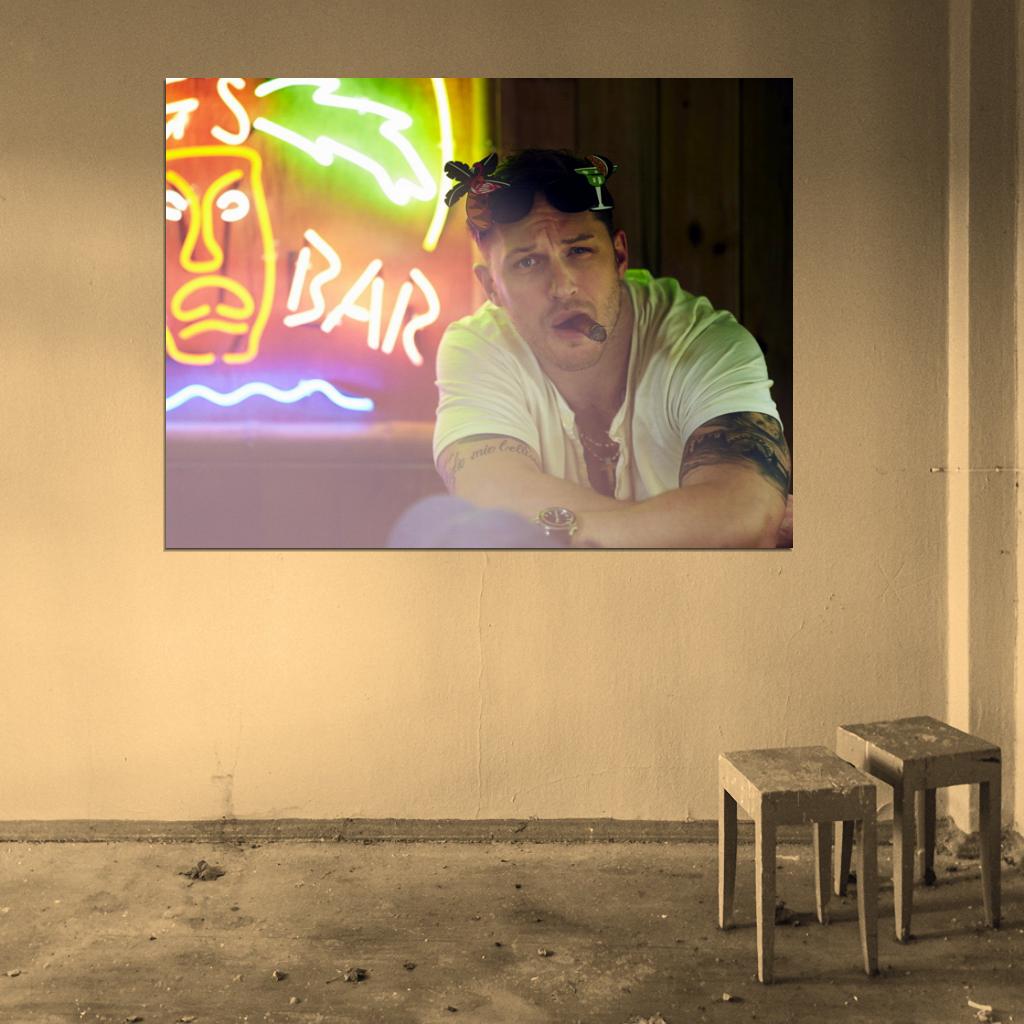 Tom Hardy Smoking Movie Actor Hot Wall Art Print Poster