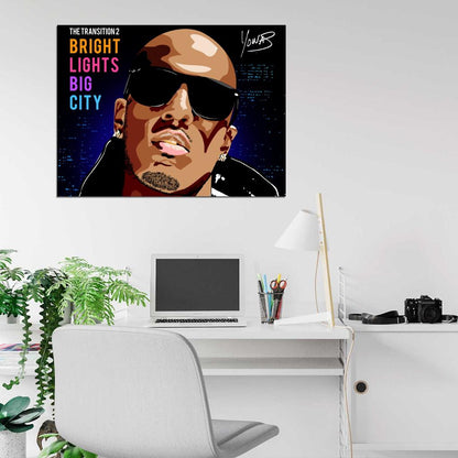 Yonas The Transition 2 Bright Lights Big City Hip-Hop Rap Music Art Wall Art Print Poster