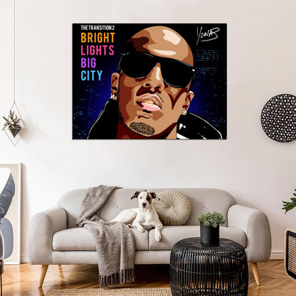 Yonas The Transition 2 Bright Lights Big City Hip-Hop Rap Music Art Wall Art Print Poster