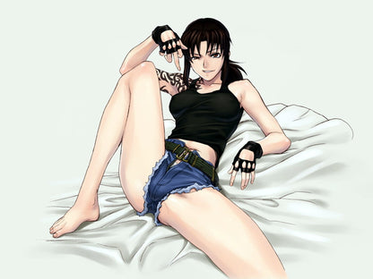 Revy Sexy Girl Black Lagoon Hot Legs Anime Manga Art Wall Art Print Poster