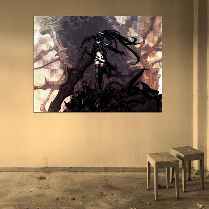 Black Rock Shooter Mato Kuroi Anime Manga Art Wall Art Print Poster