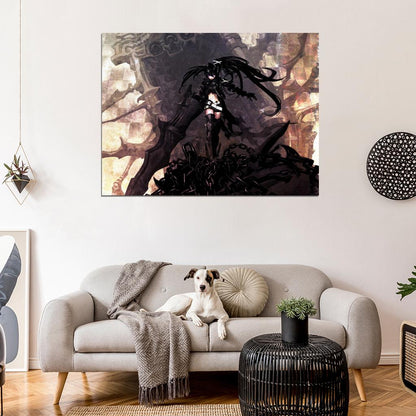 Black Rock Shooter Mato Kuroi Anime Manga Art Wall Art Print Poster