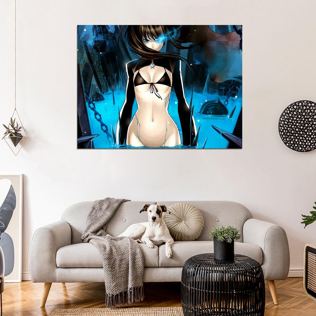 Black Rock Shooter Mato Kuroi Hot Nude Sexy Anime Manga Art Wall Art Print Poster