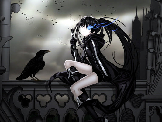 Black Rock Shooter Mato Kuroi Awesome Anime Manga Art Wall Art Print Poster