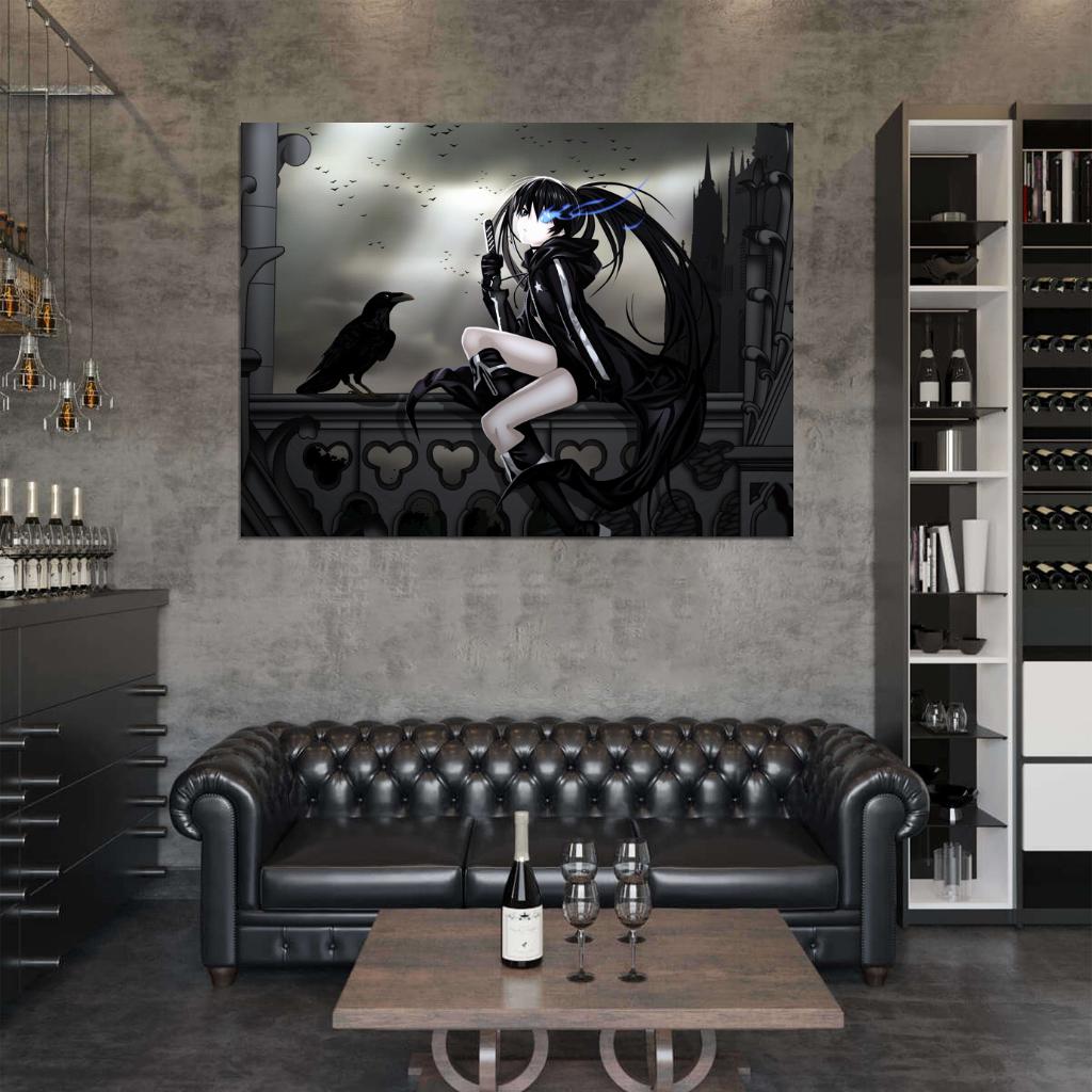 Black Rock Shooter Mato Kuroi Awesome Anime Manga Art Wall Art Print Poster