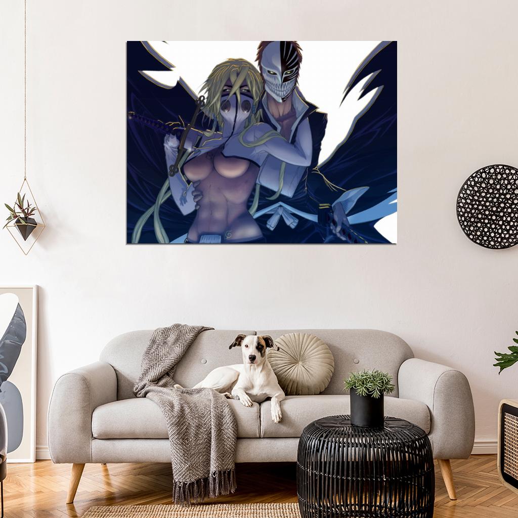 Tier Harribel Ichigo Kurosaki Mask Bleach Hot Anime Manga Art Wall Art Print Poster