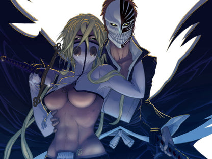 Tier Harribel Ichigo Kurosaki Mask Bleach Hot Anime Manga Art Wall Art Print Poster