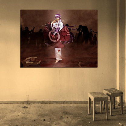 High School of the Dead Busujima Saeko Blood Anime Manga Art Wall Art Print Poster