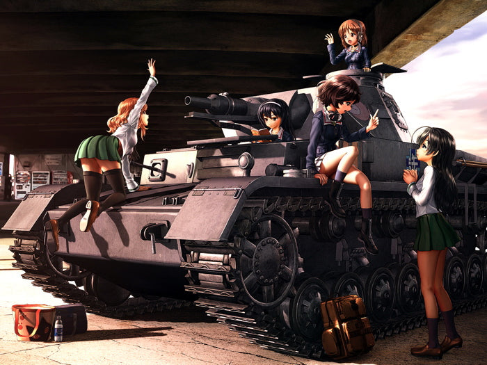 Girls und Panzer Characters Yukari Hana Miho Mako Saori Yuuki Anime Manga Art Wall Art Print Poster