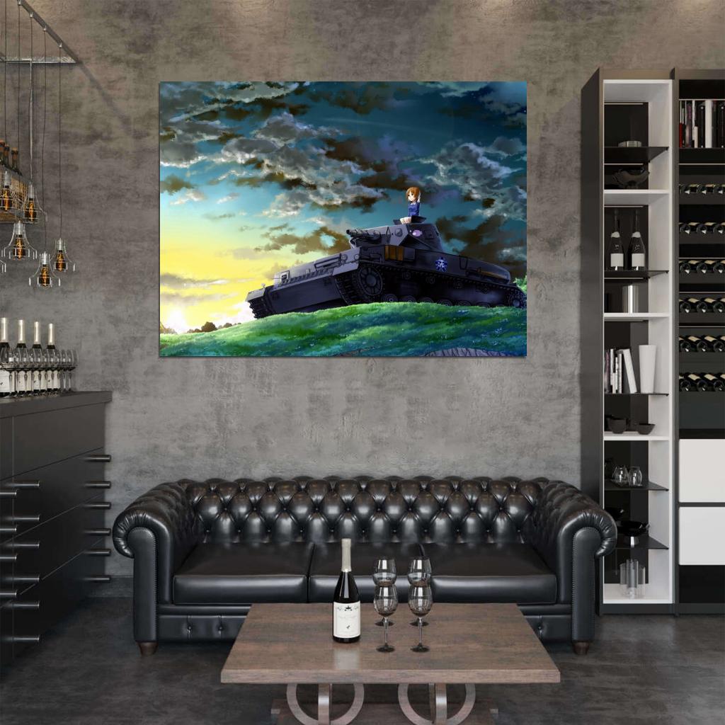 Girls und Panzer Nishizumi Miho Tank Beautiful Anime Manga Art Wall Art Print Poster