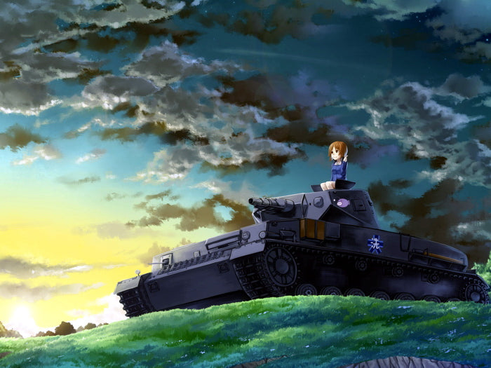 Girls und Panzer Nishizumi Miho Tank Beautiful Anime Manga Art Wall Art Print Poster