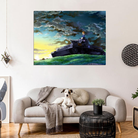 Girls und Panzer Nishizumi Miho Tank Beautiful Anime Manga Art Wall Art Print Poster