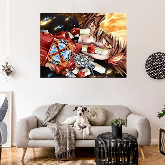 Katekyo Hitman Reborn Sawada Tsunayoshi Anime Manga Art Wall Art Print Poster