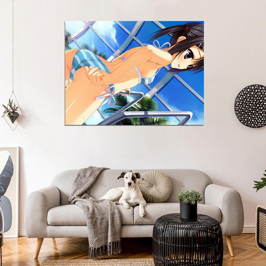 Dracu-riot! Mera Azusa Hot Bikini Wet Sexy Butt Anime Manga Art Wall Art Print Poster