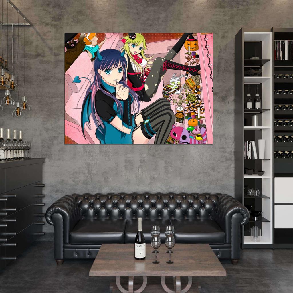 Panty And Stocking Anime Manga Art Wall Art Print Poster