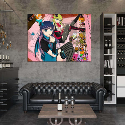 Panty And Stocking Anime Manga Art Wall Art Print Poster