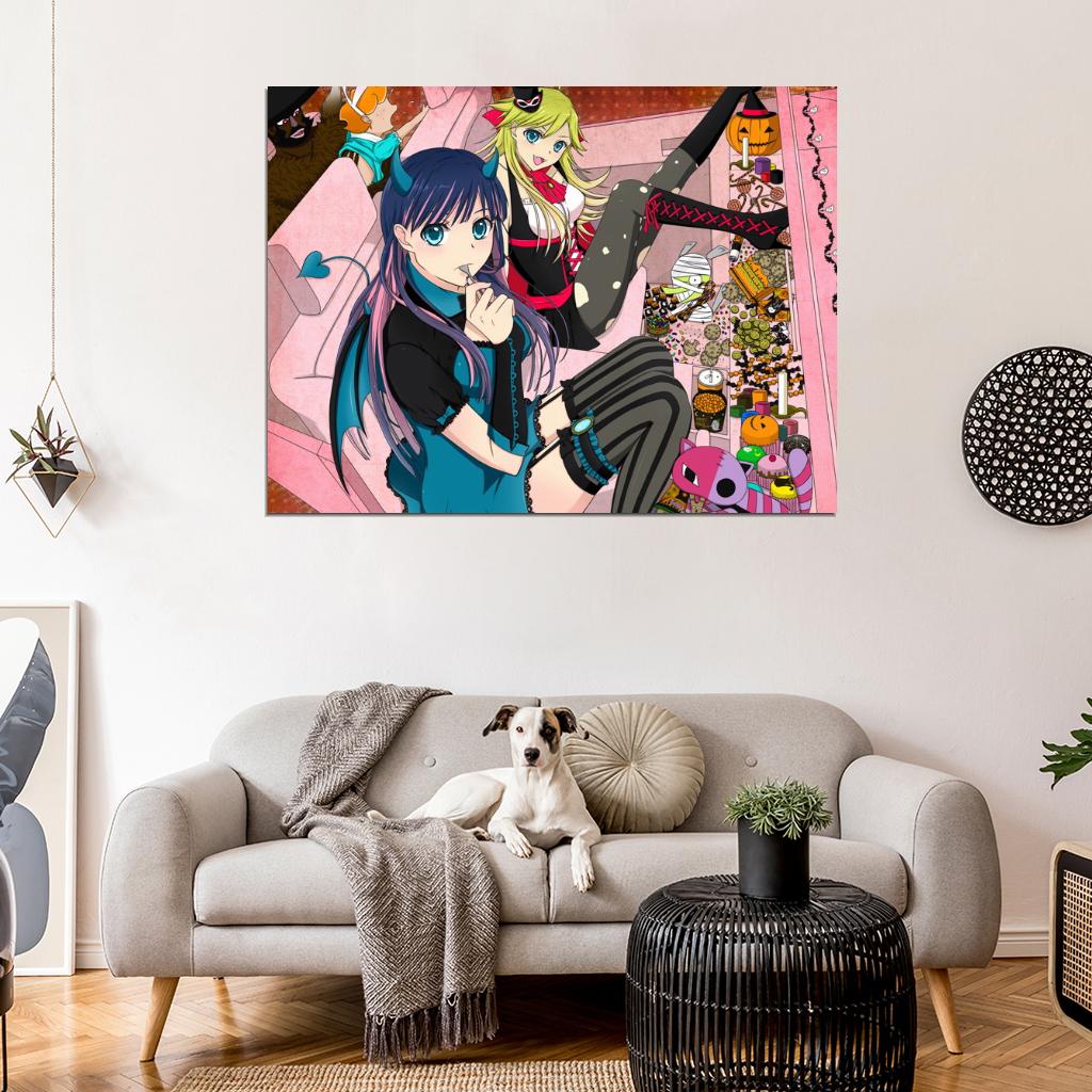 Panty And Stocking Anime Manga Art Wall Art Print Poster