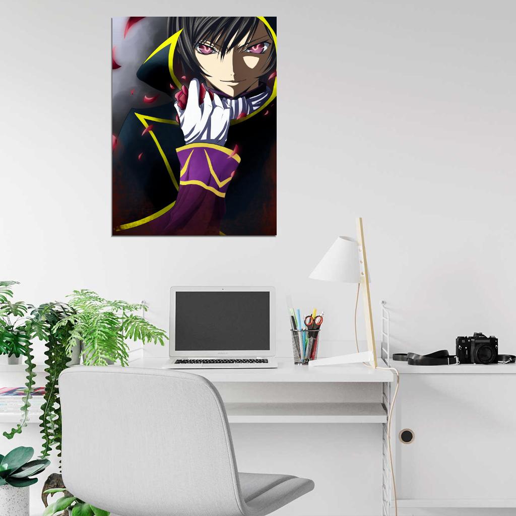 Code Geass Lelouch Anime Manga Art Wall Art Print Poster