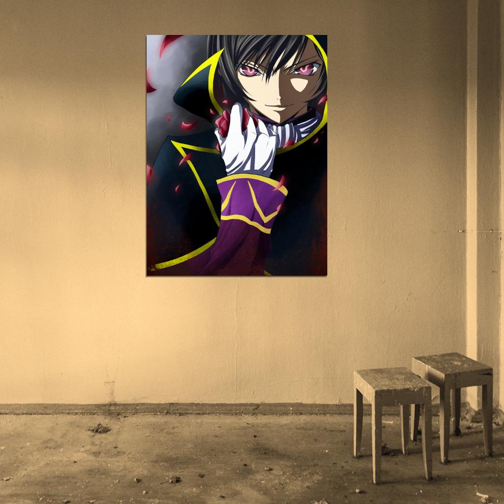 Code Geass Lelouch Anime Manga Art Wall Art Print Poster