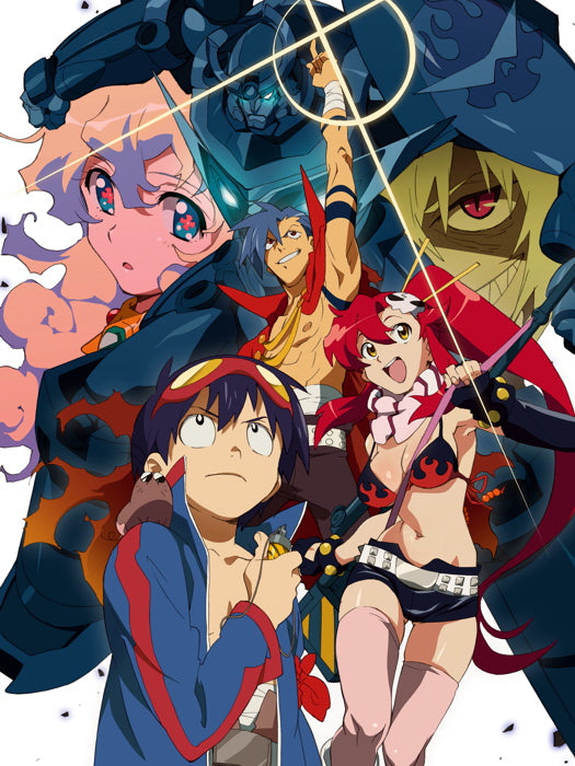 Gurren Lagann Characters Anime Manga Art Wall Art Print Poster