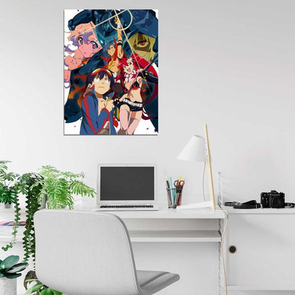 Gurren Lagann Characters Anime Manga Art Wall Art Print Poster