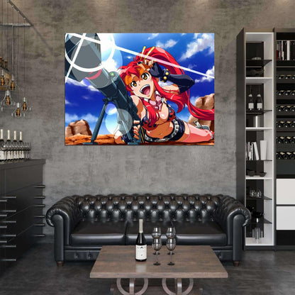 Tengen Toppa Gurren Lagann Yoko Littner Anime Manga Art Wall Art Print Poster