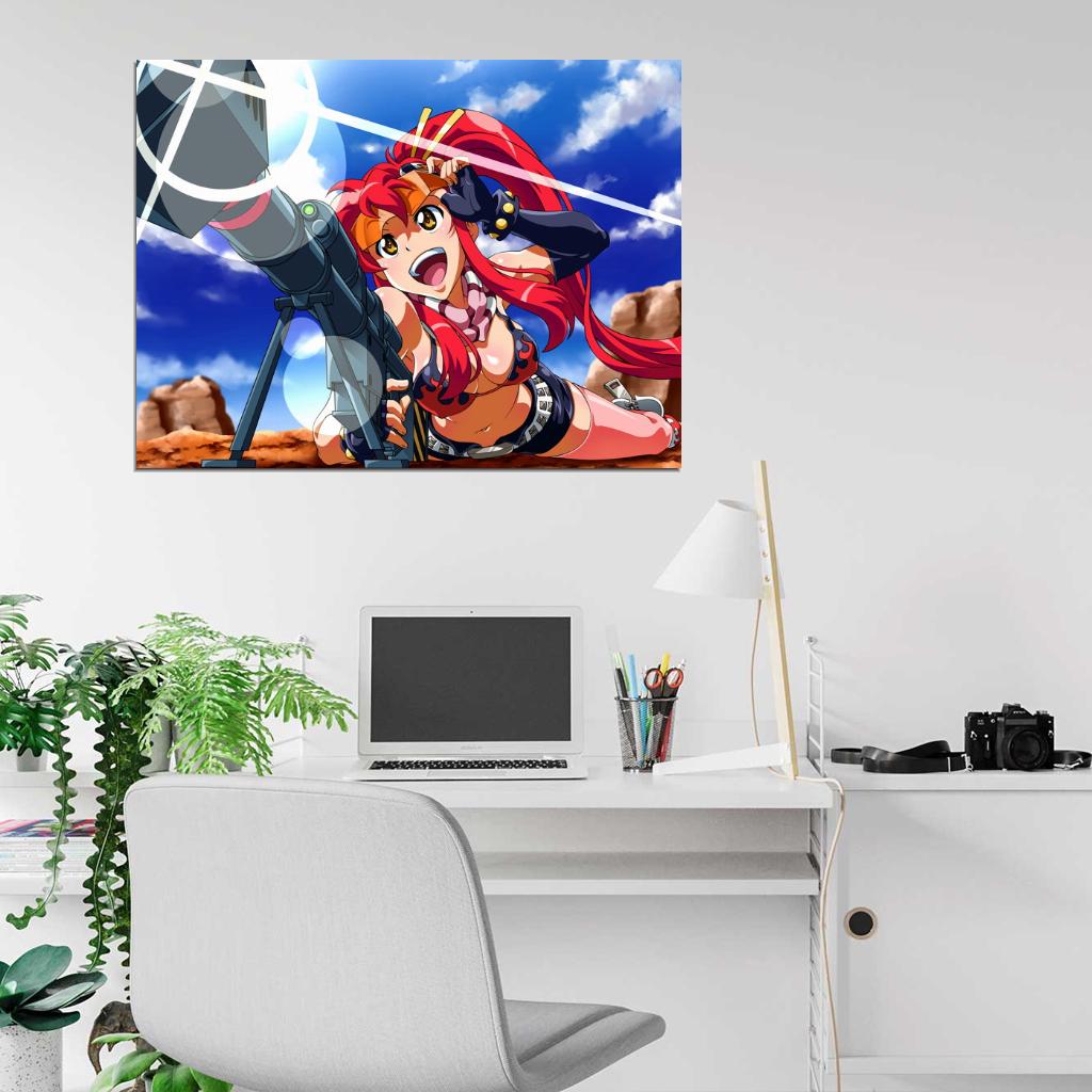 Tengen Toppa Gurren Lagann Yoko Littner Anime Manga Art Wall Art Print Poster