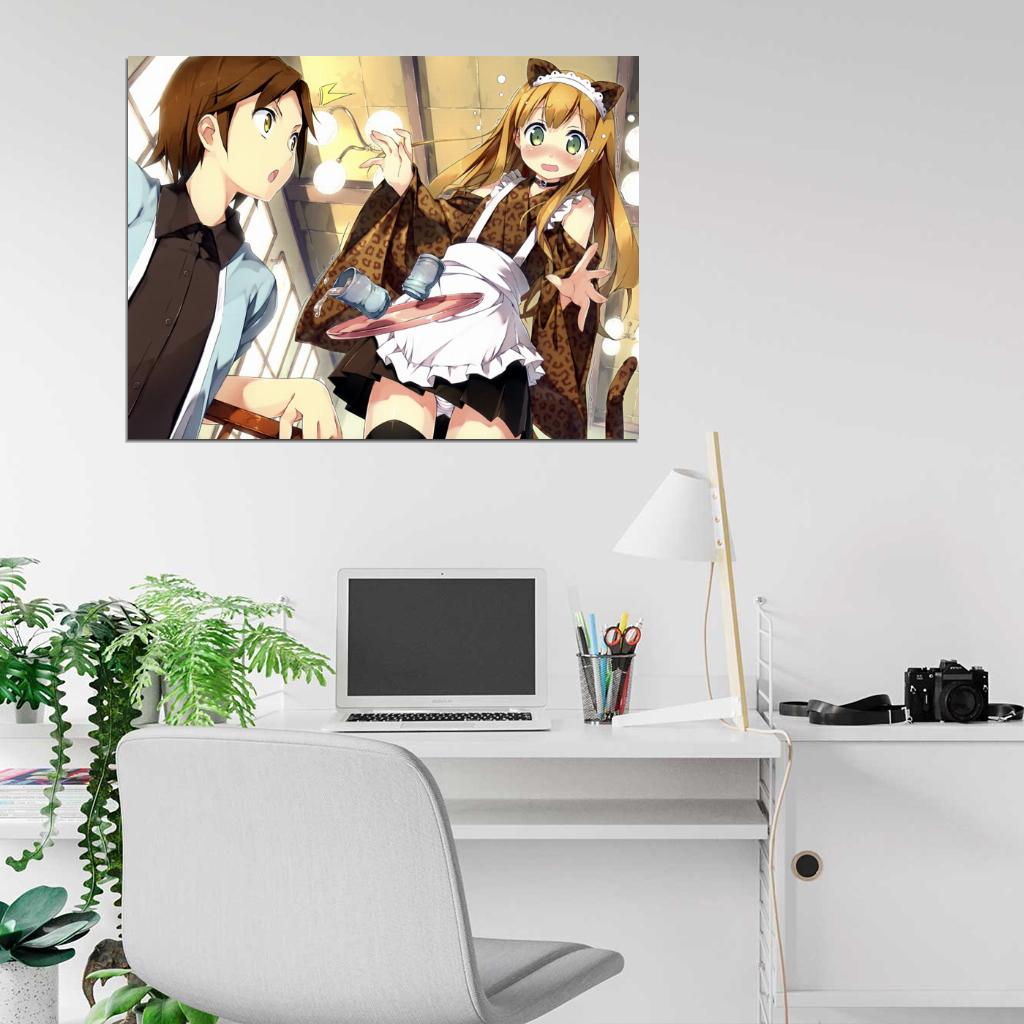Azusa Azuki Youto Yokodera Hentai Ouji Anime Manga Art Wall Art Print Poster